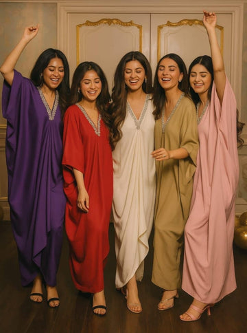 Silk satin Kaftan Collection | The Essence of Simplicity and Sophistication | D-02