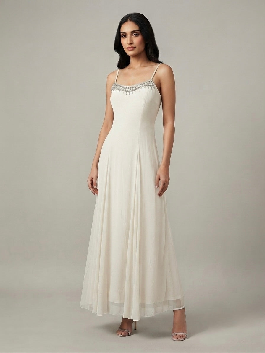 Lucia Crystal Embellished Maxi Dress