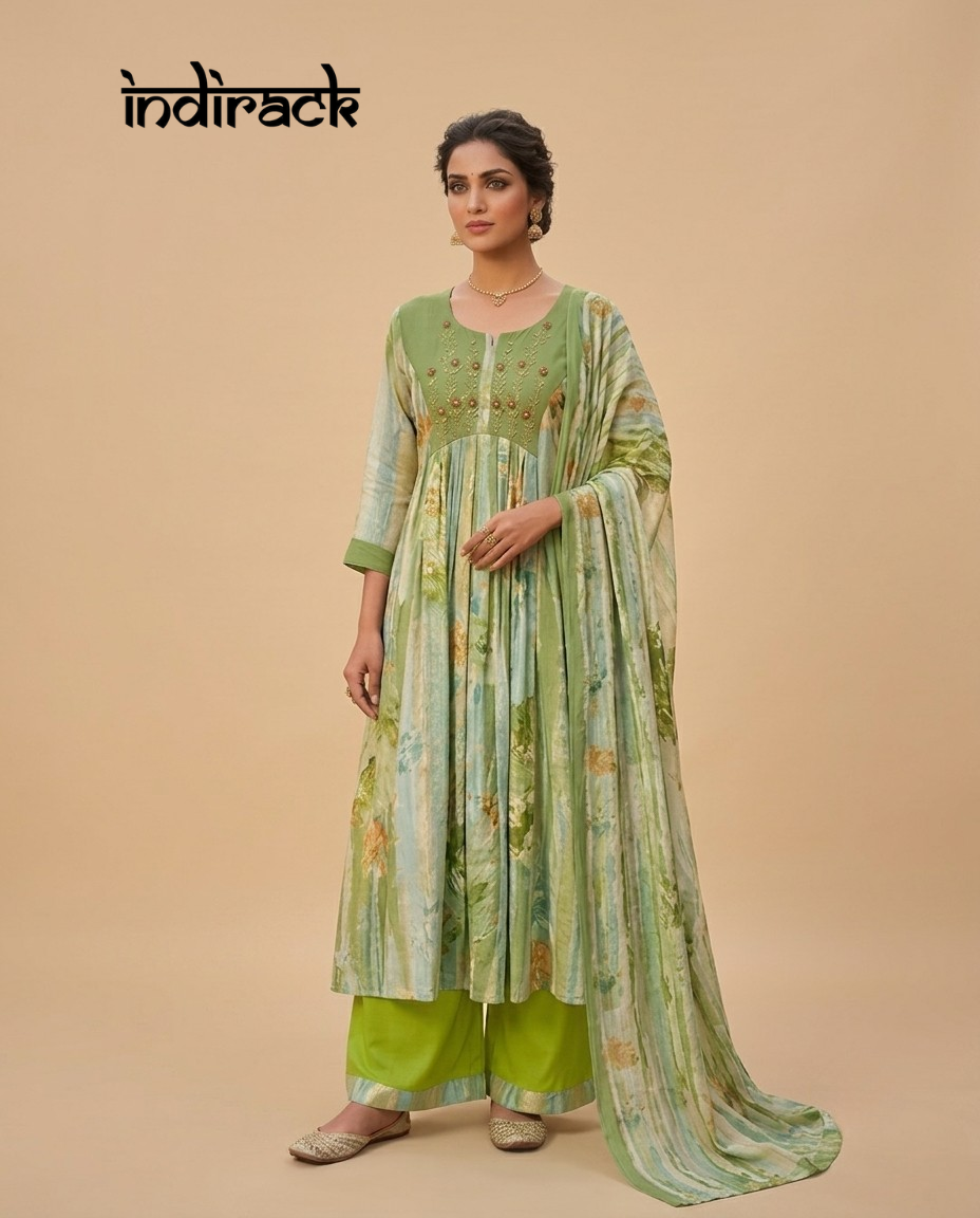 Gul-Mohar Floral Anarkali Set | KS 69