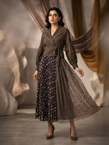 Pearl & Pleat Magic Dress