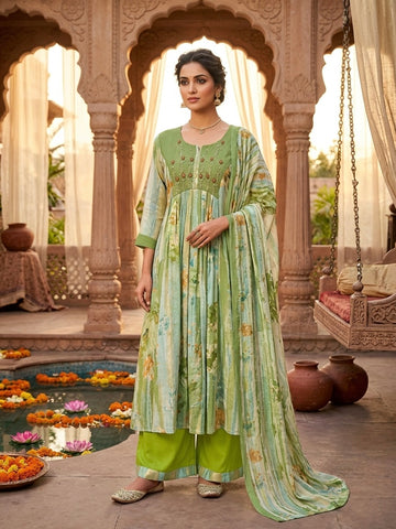 Gul-Mohar Floral Anarkali Set