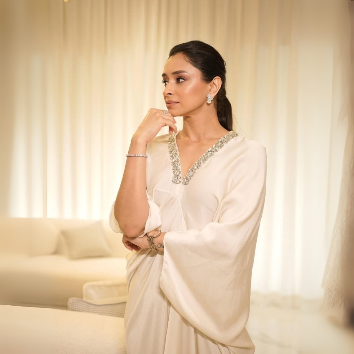 Silk satin Kaftan Collection | The Essence of Simplicity and Sophistication | D-02