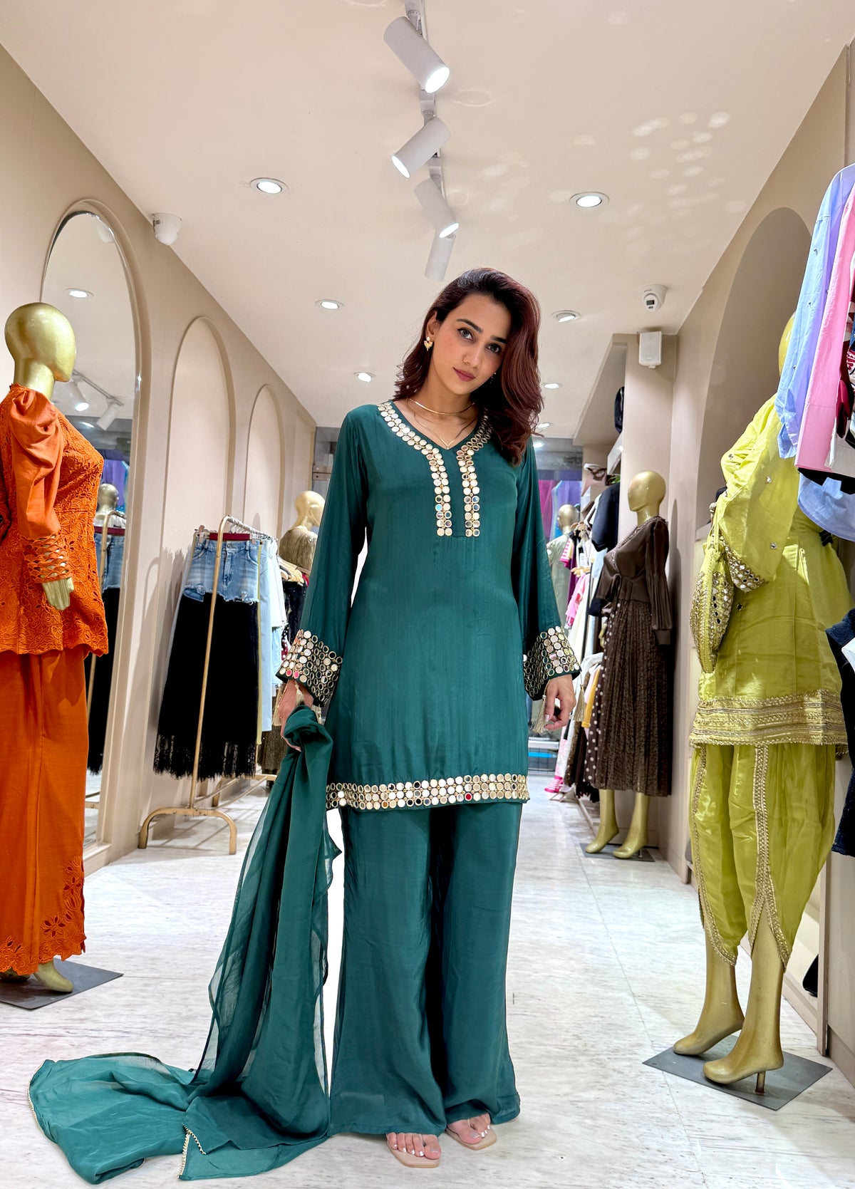 Aadhya Mirror-Work Co-ord Set