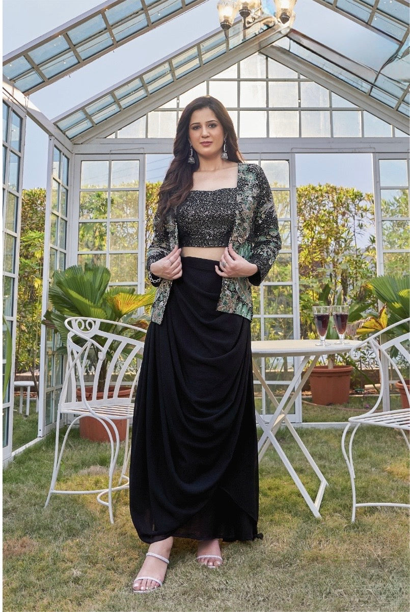 Midnight Aura Skirt Set