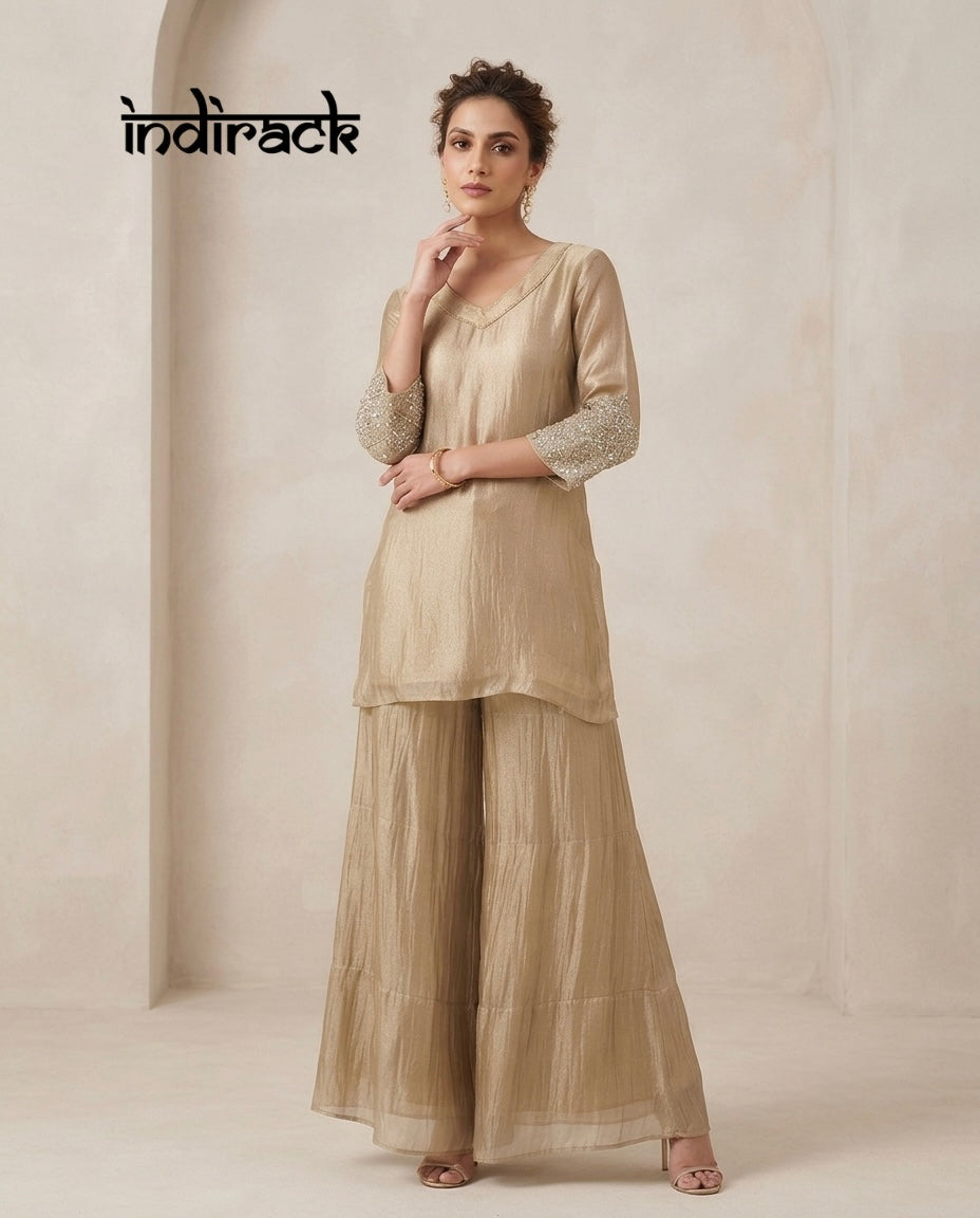 Lumina Shimmery Salsa Kurta Set
