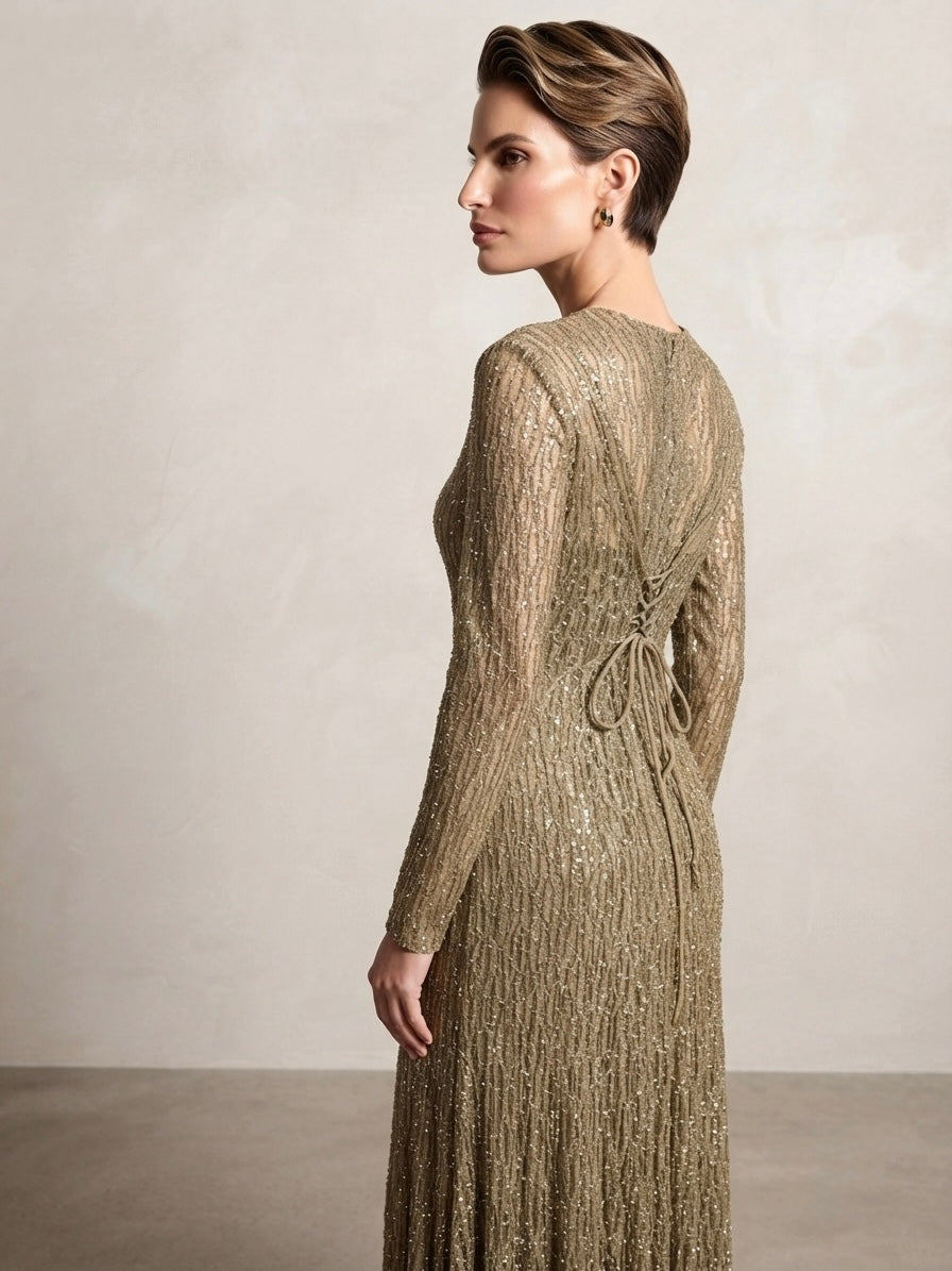 Verde Sequin Maxi Dress