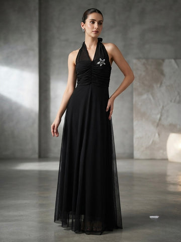 Starfish Halter Maxi Dress