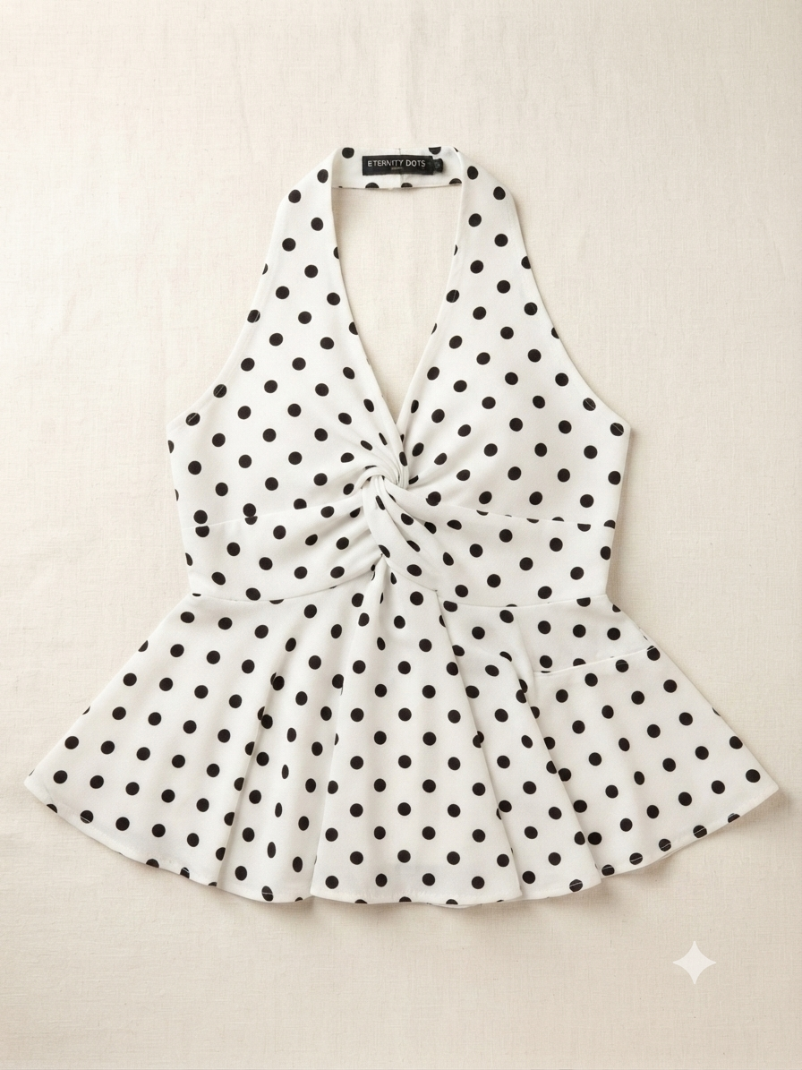 Retro Knot Peplum Top