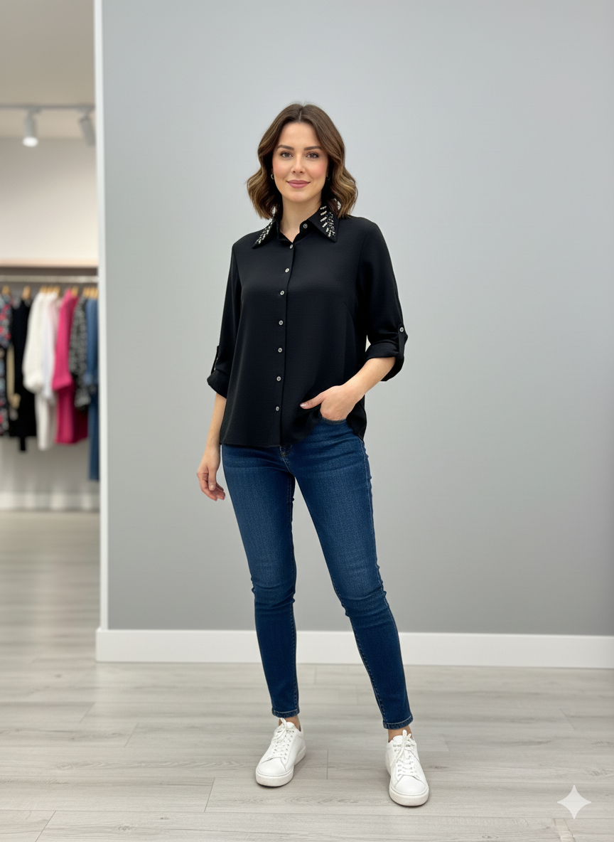 Wardrobe Essential Shirts |Black