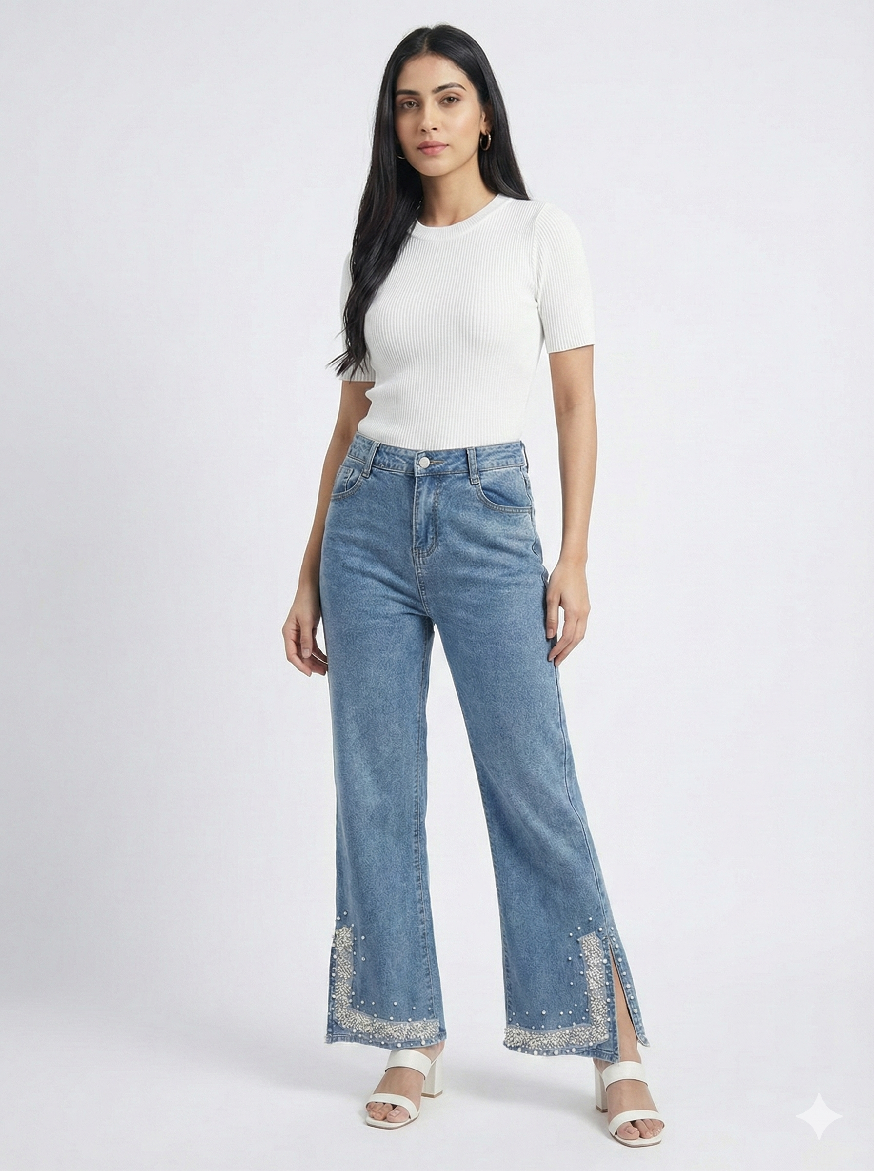 3D Embroidered Denim