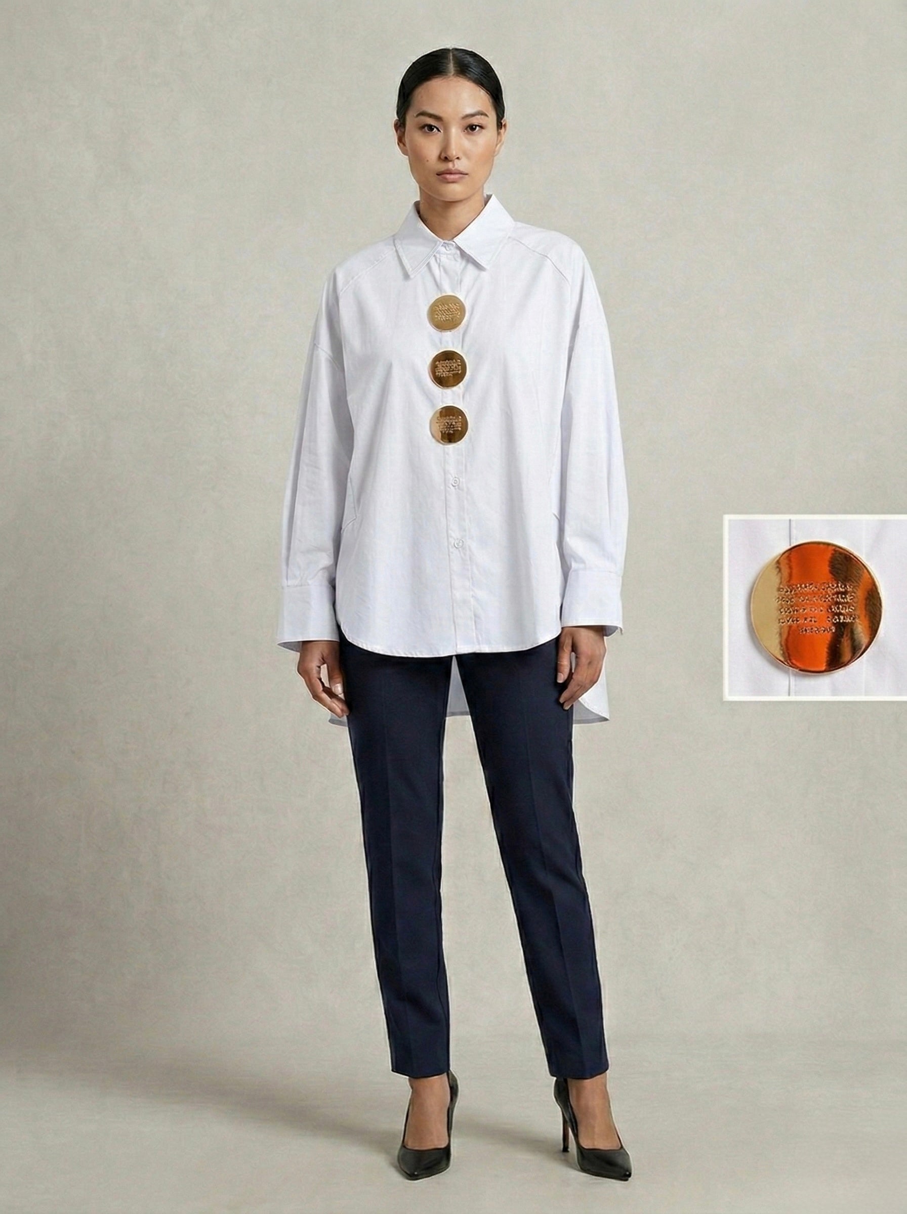 Medallion Hi-Low Shirt