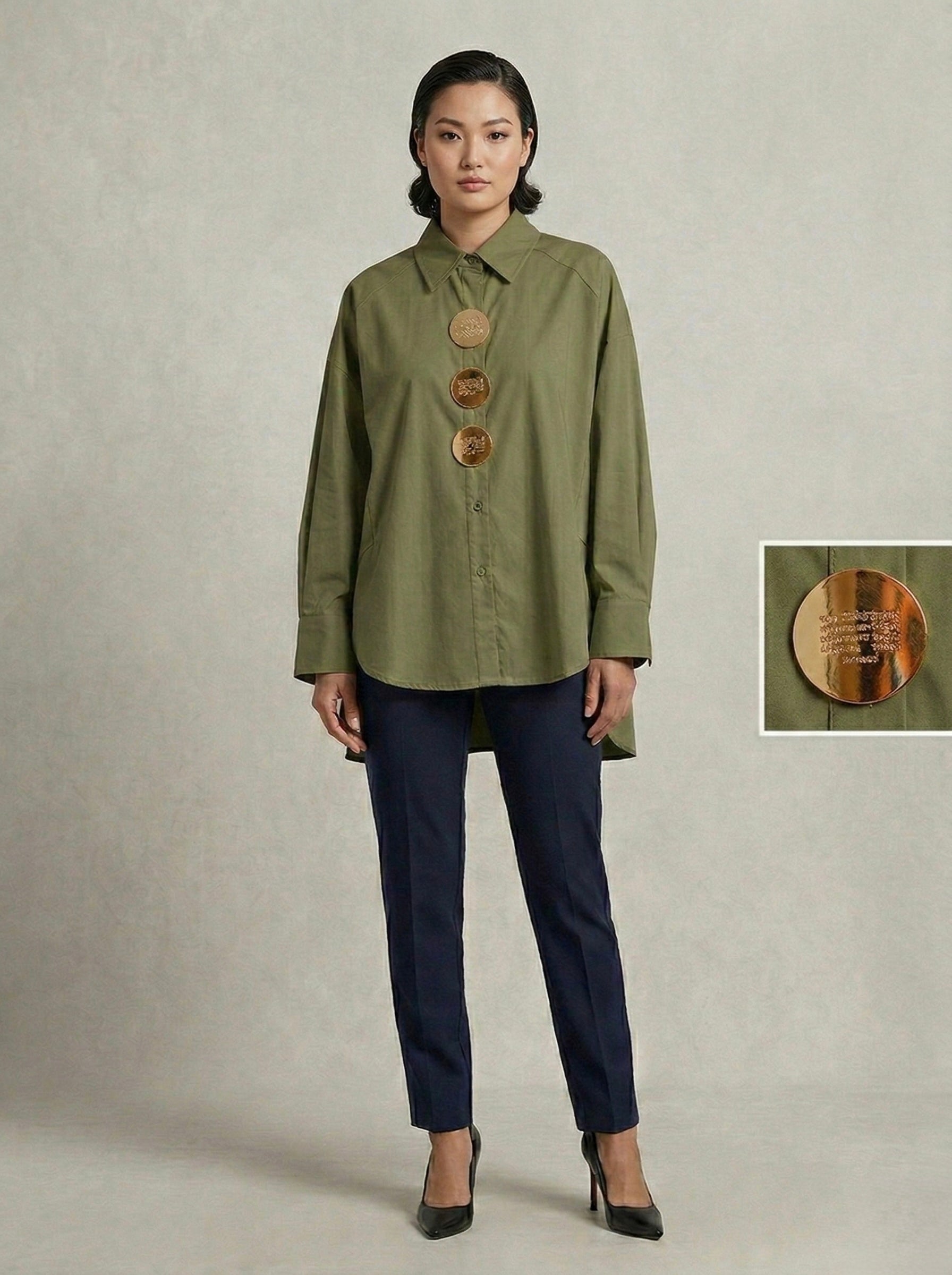 Medallion Hi-Low Shirt