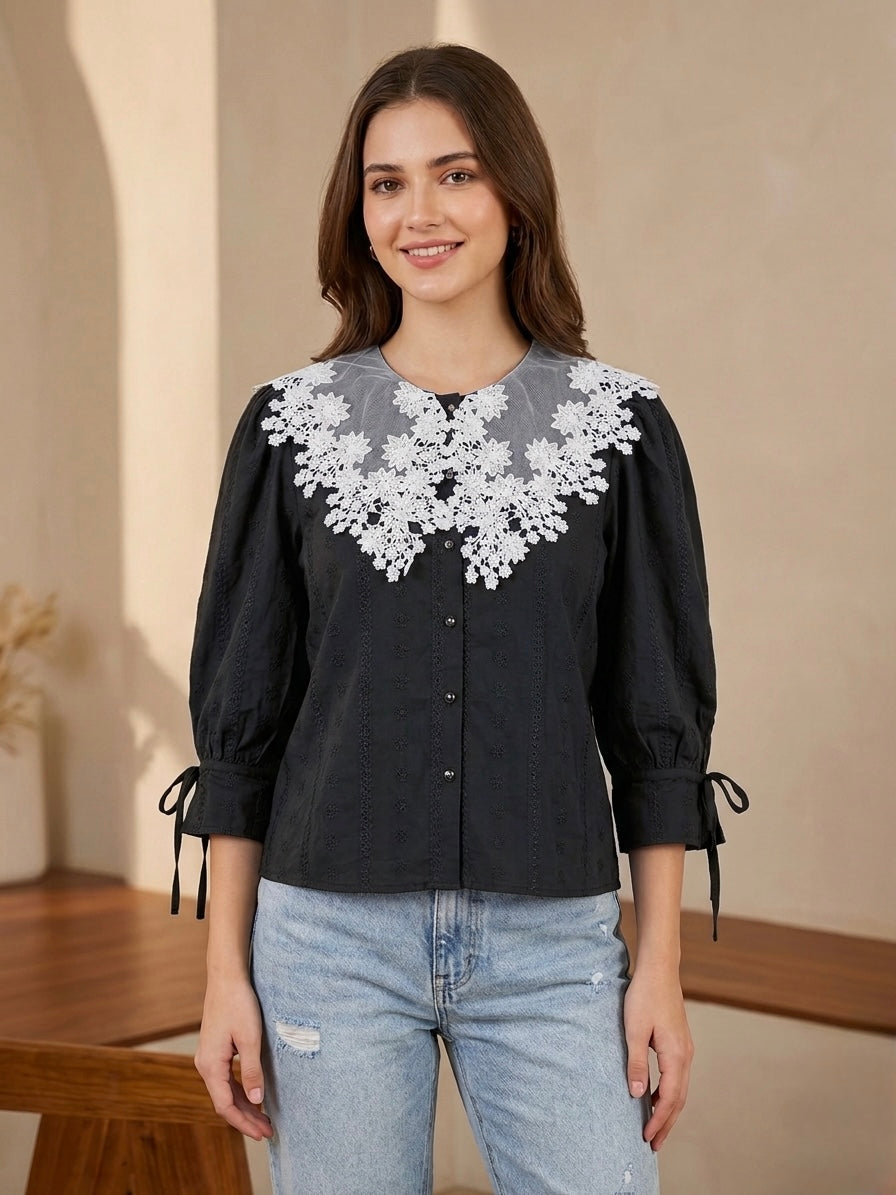 Gardenia Crochet Top