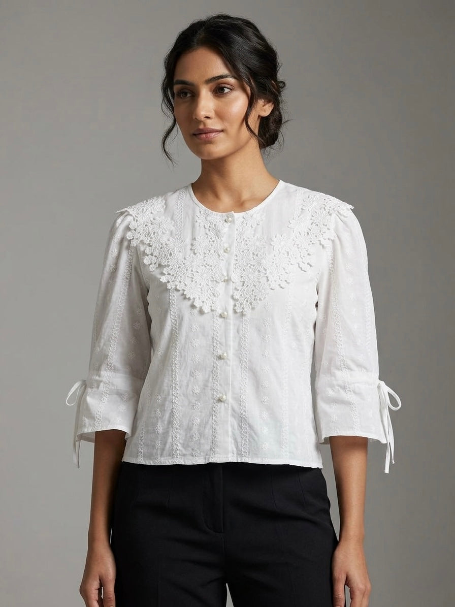 Gardenia Crochet Top