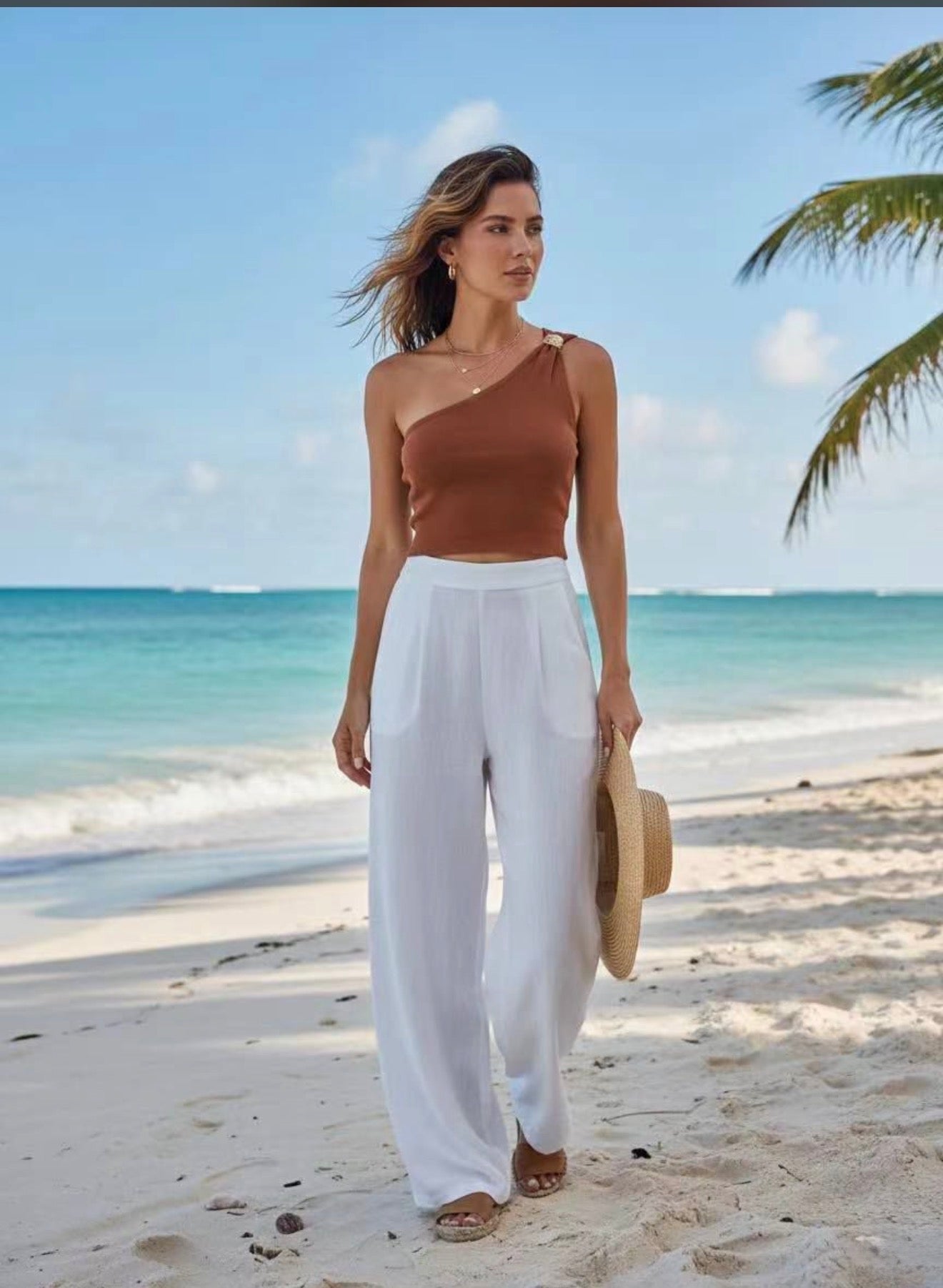 Arden One-Shoulder Knit Top