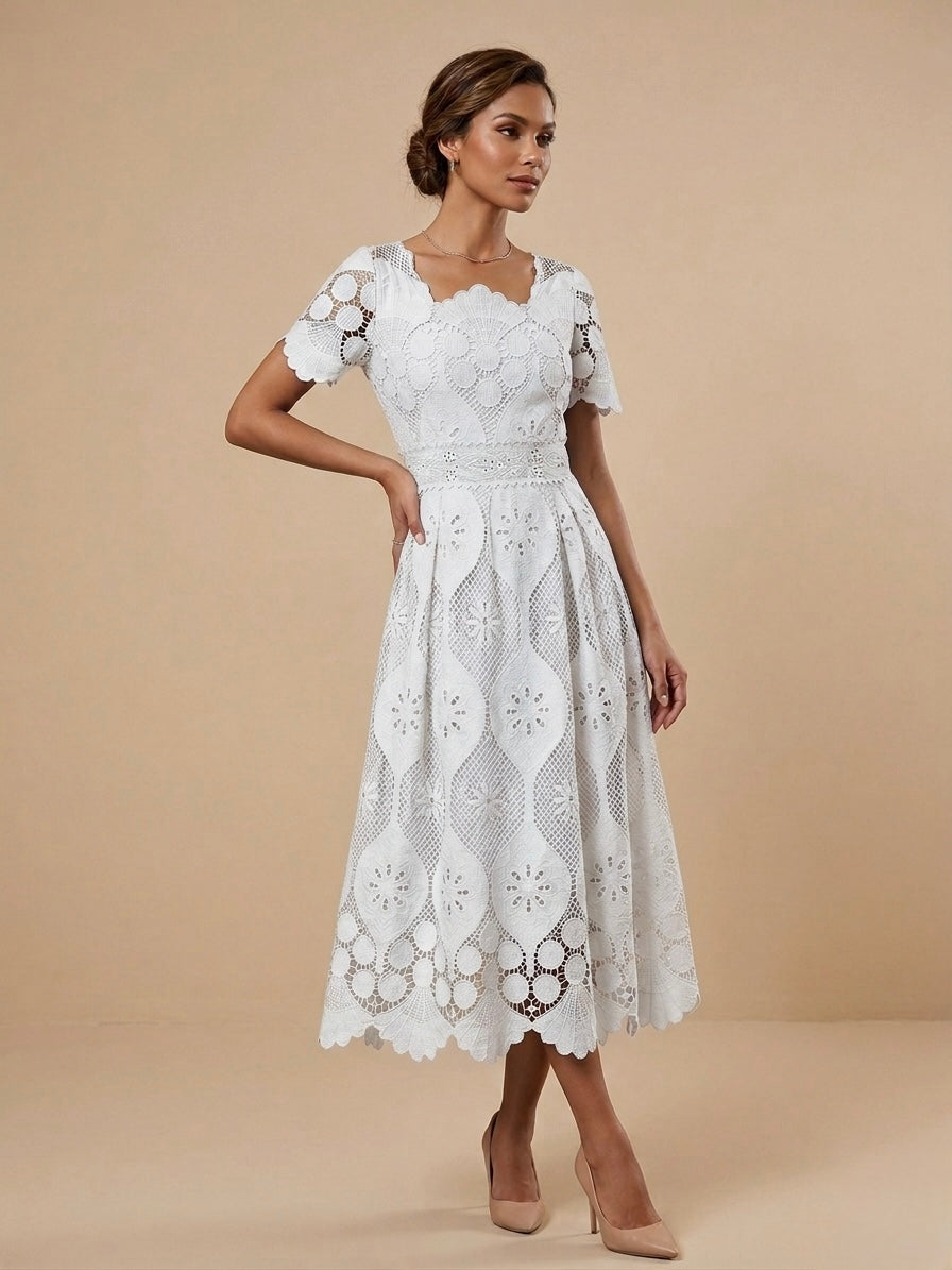 Lattice Bloom Dress