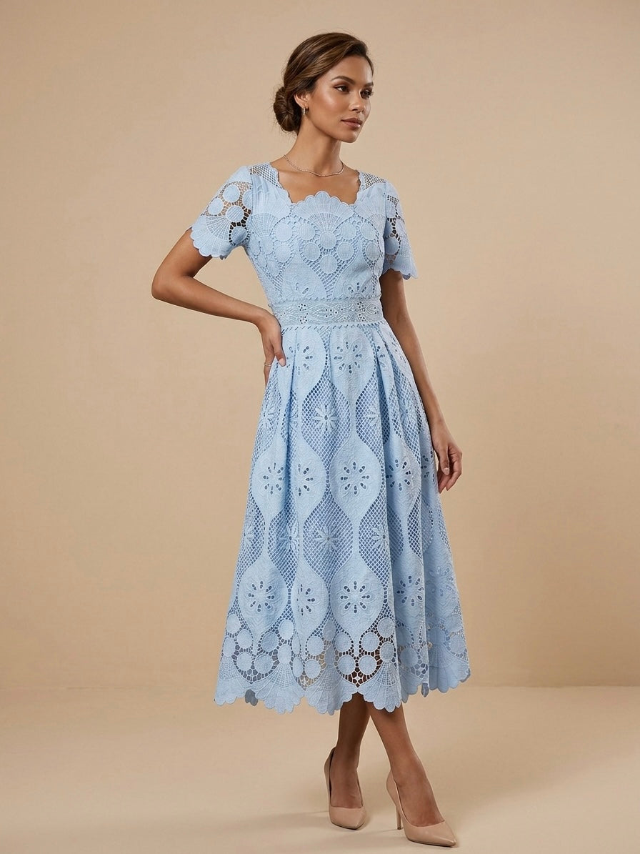 Lattice Bloom Dress