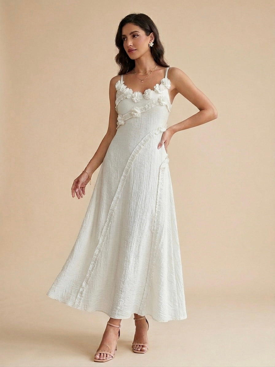 Iris Floral Applique Maxi