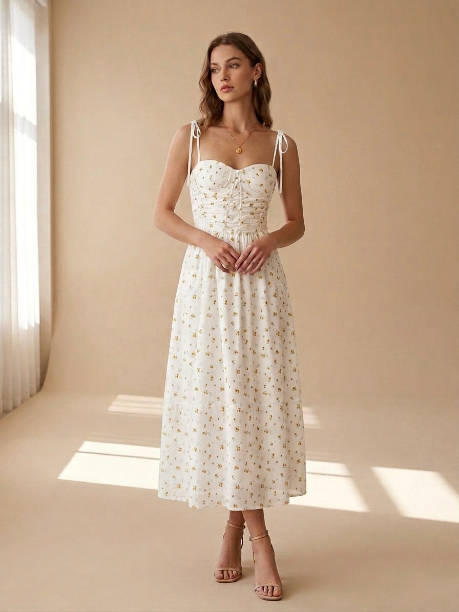 Sundown Floral Midi Dress
