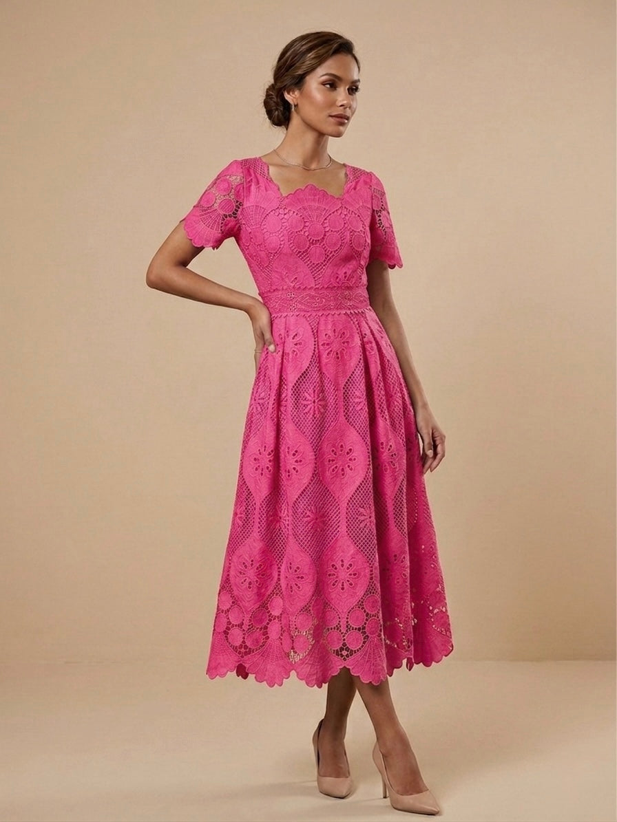 Lattice Bloom Dress