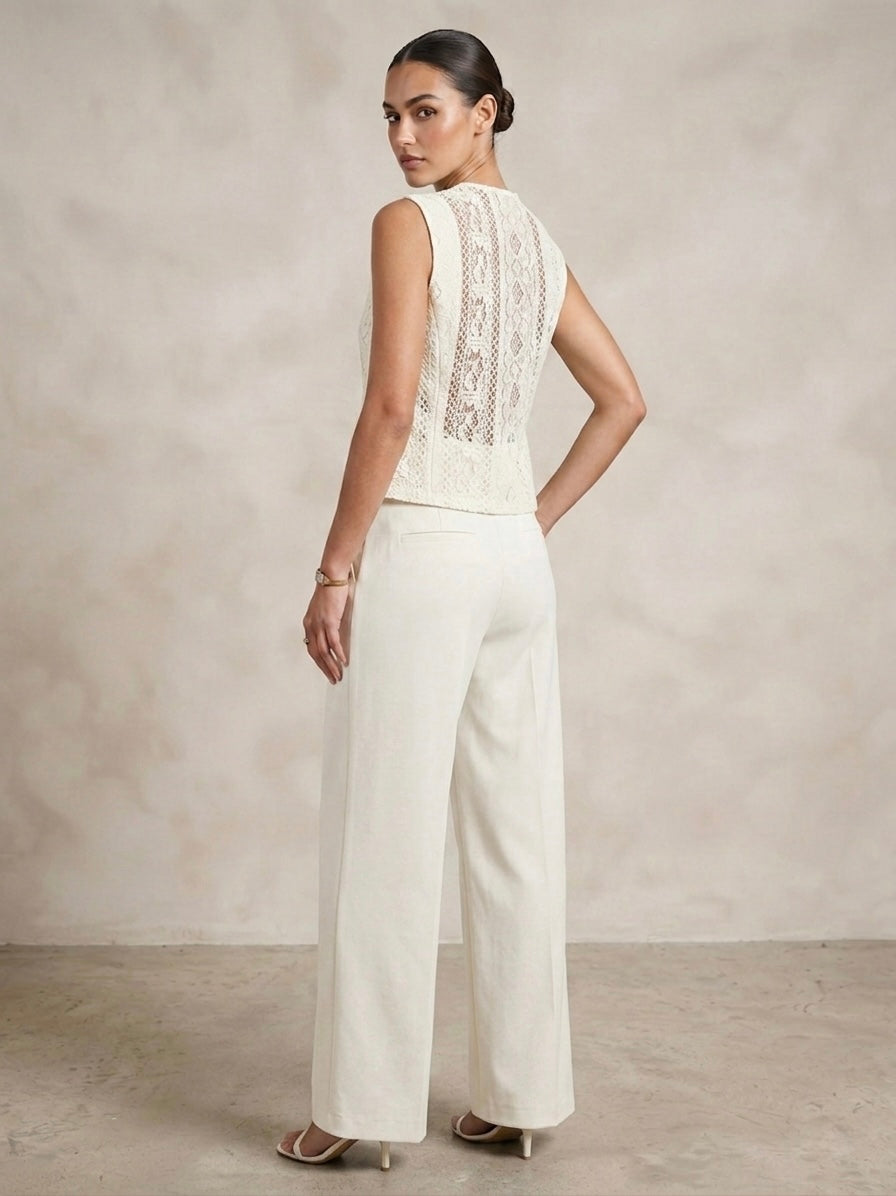 Verona Lace-Back Vest Set