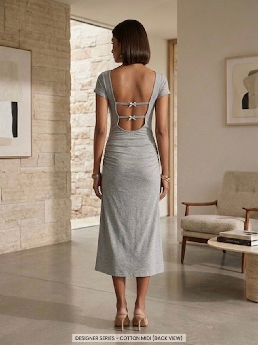 Sculpt Jersey Midi Dress