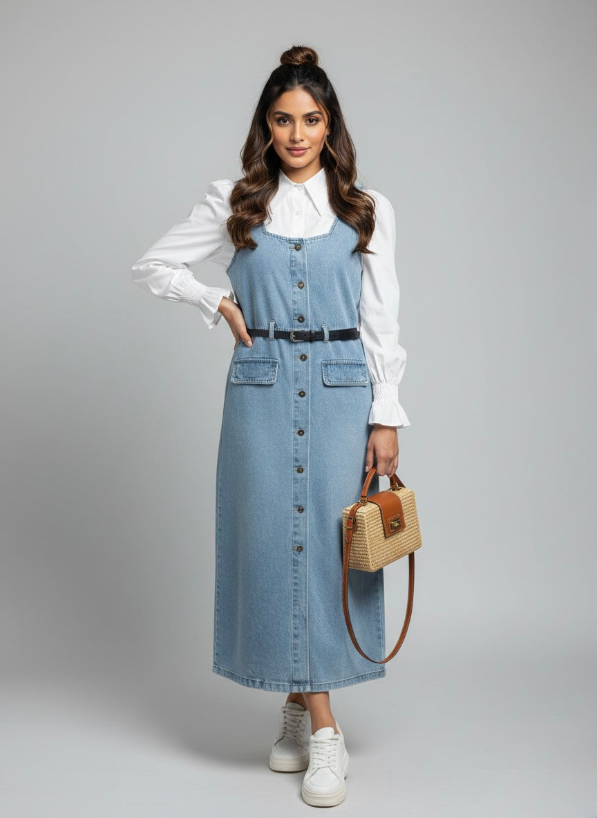 The Urban Utility Denim Dress