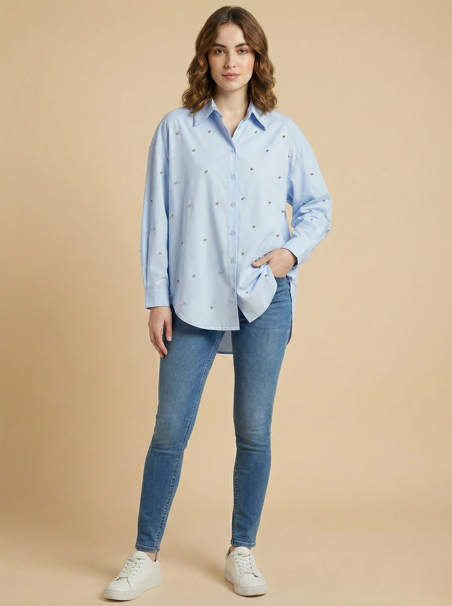 The Embellished Oversized Shirt