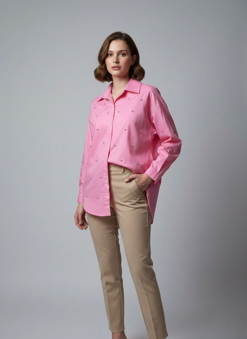 The Embellished Oversized Shirt