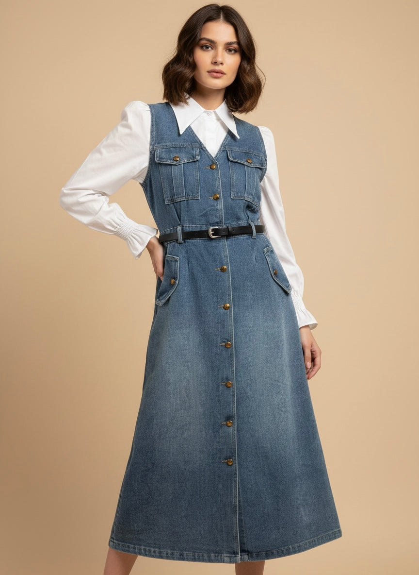 The Urban Utility Denim Dress
