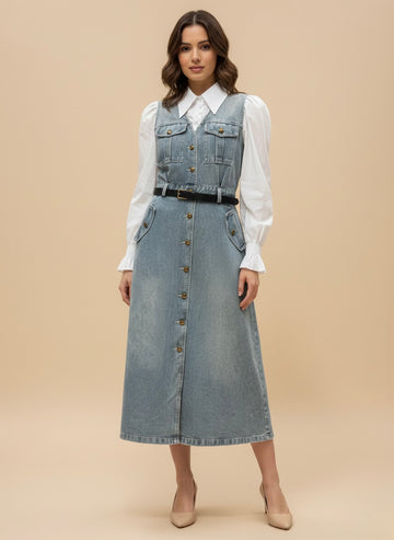 The Urban Utility Denim Dress