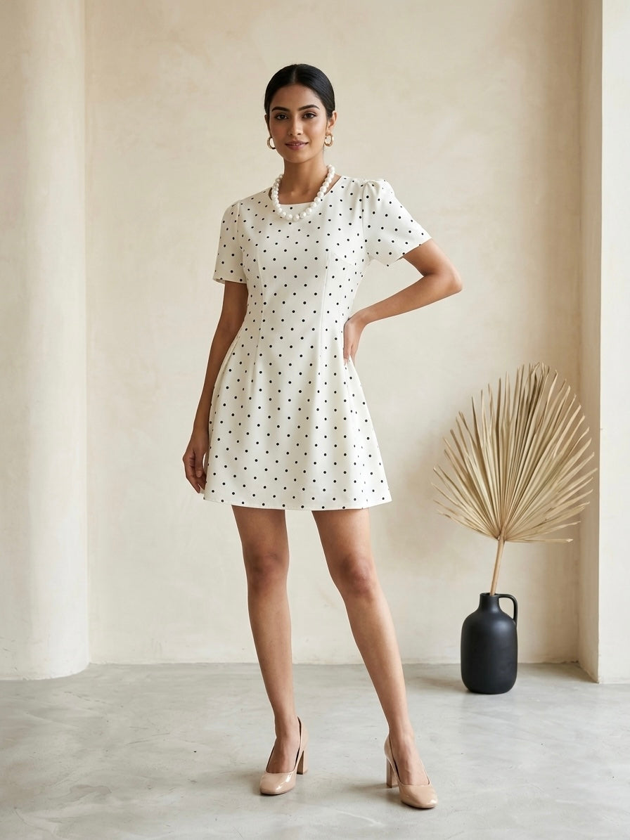Charlotte Polka Dot Dress