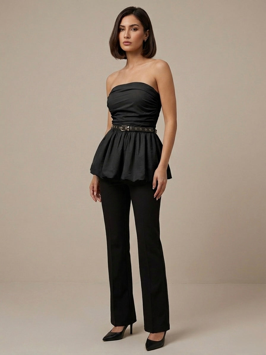 Alani Ruched Strapless Top
