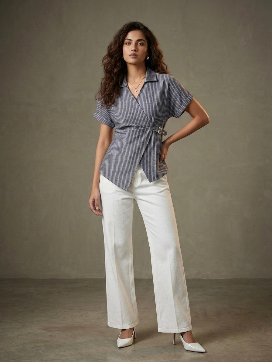 Mercer Wrap Blouse