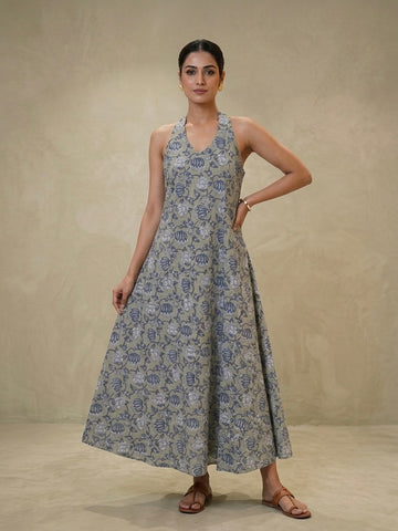 Zuri Halter Maxi Dress