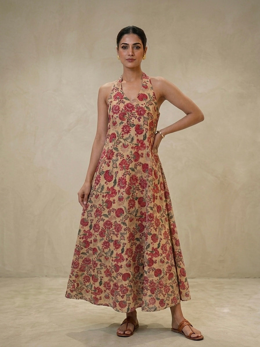 Zuri Halter Maxi Dress