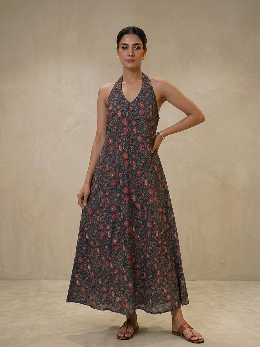 Zuri Halter Maxi Dress