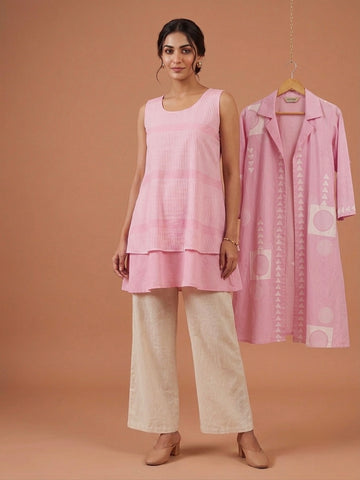 Saira Linen Co-ord & Shrug Set