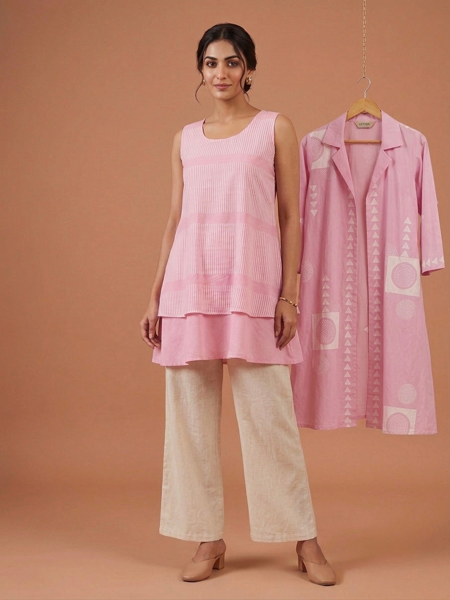 Saira Linen Co-ord & Shrug Set