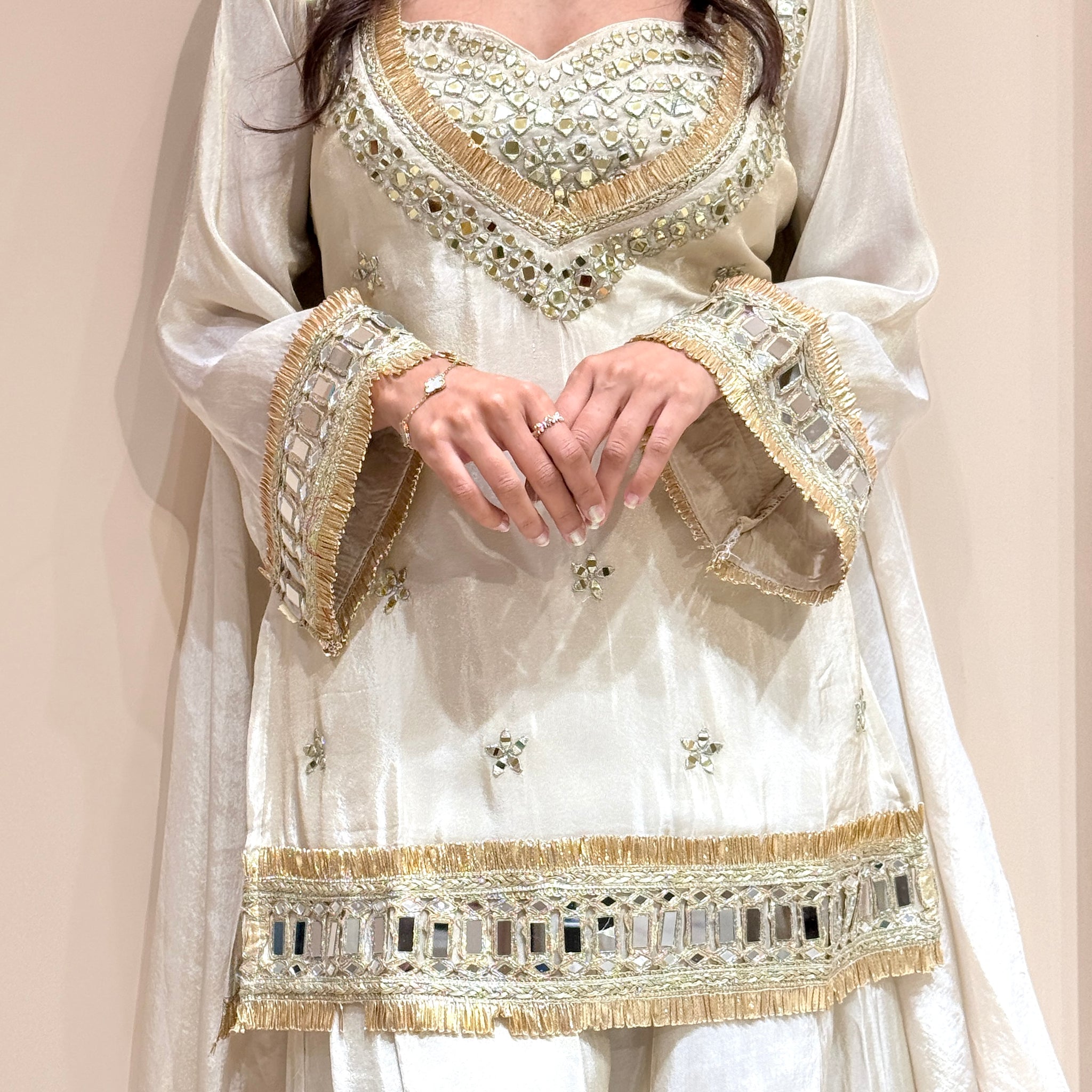 Ziba Mirror Embroidered Suit