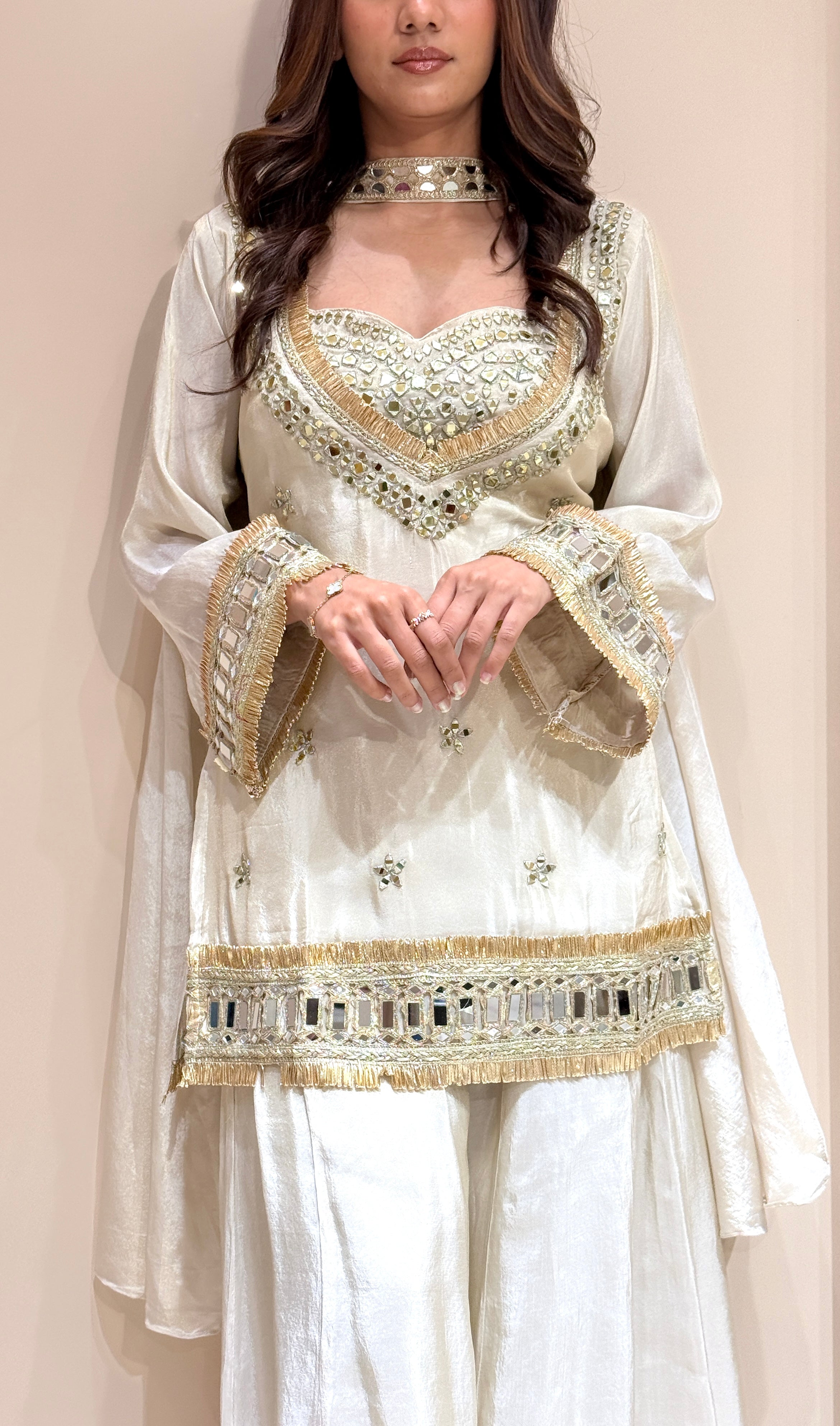 Ziba Mirror Embroidered Suit