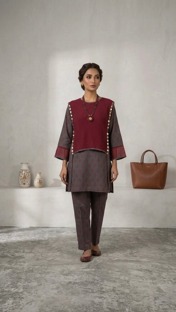 Garnet Lattice Co-ord Set| ICS -19
