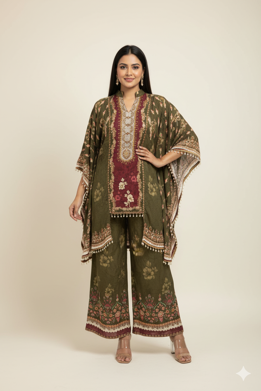 Zarqash Crepe Co-ord