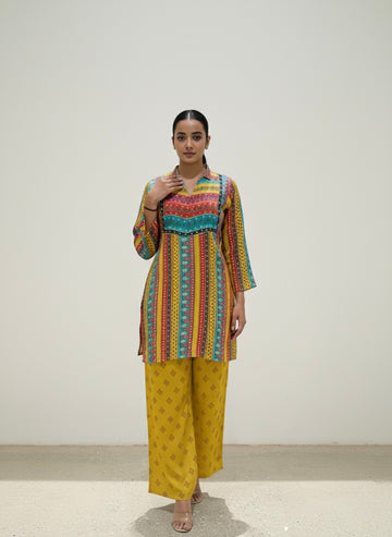 Basanti Crepe Co-ord