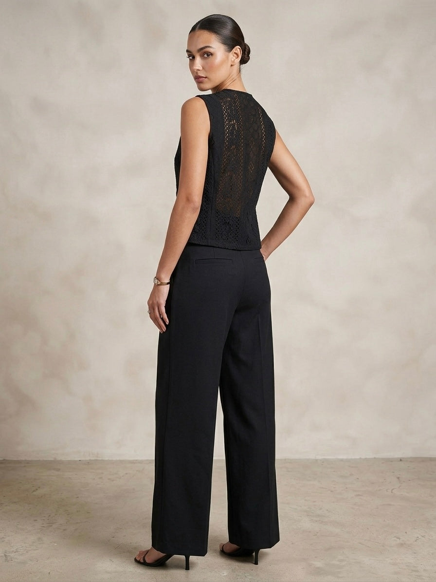 Verona Lace-Back Vest Set