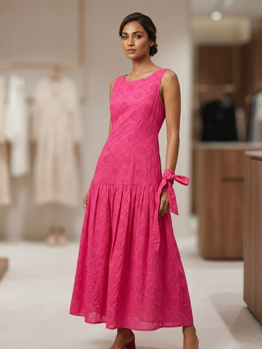 Reya Schiffli Maxi Dres