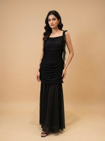 Nyx Ruffled Ruched Maxi