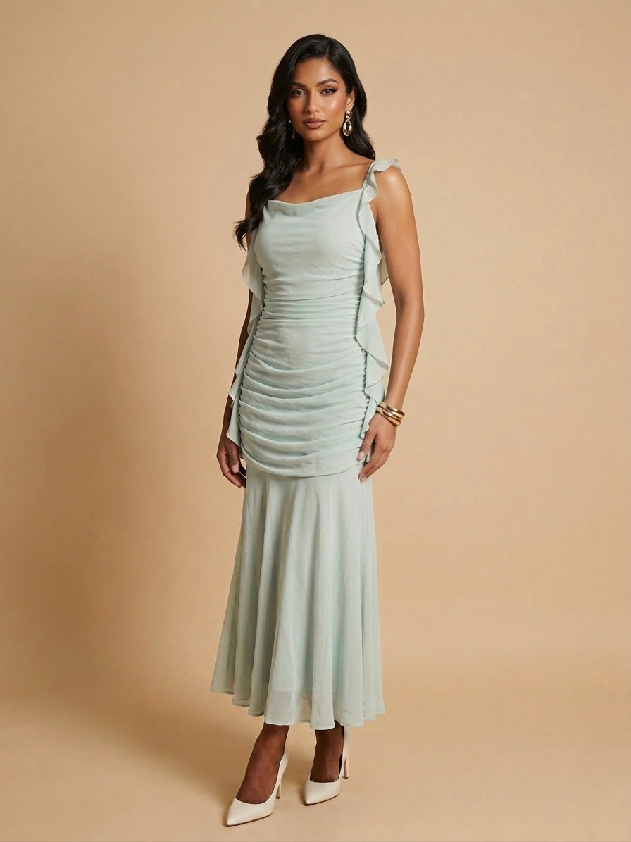 Nyx Ruffled Ruched Maxi