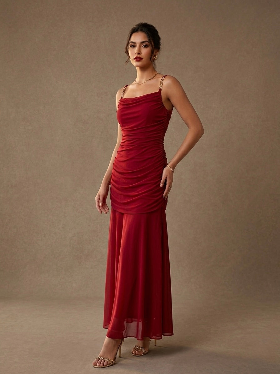Empress Ruched Maxi Dress