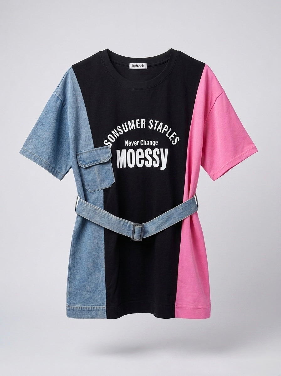 Messy Hybrid Utility Tee Dress